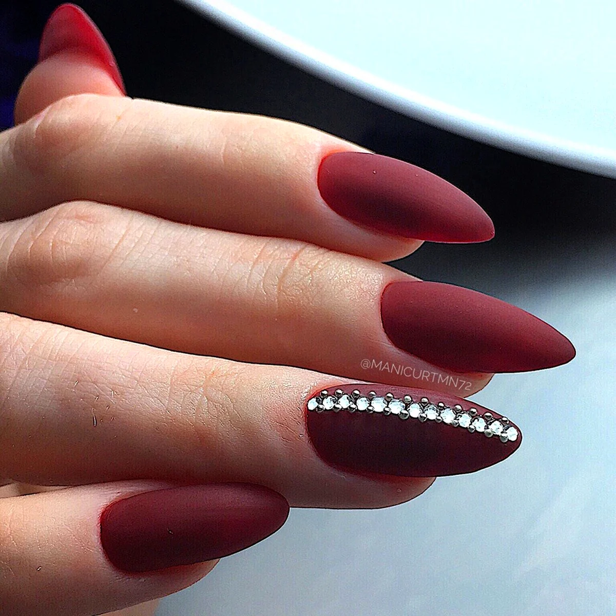 Френч матовый 2022 на миндаль