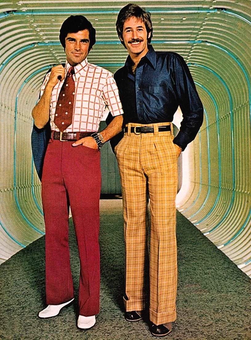 Мода 70-х Америка мужчины