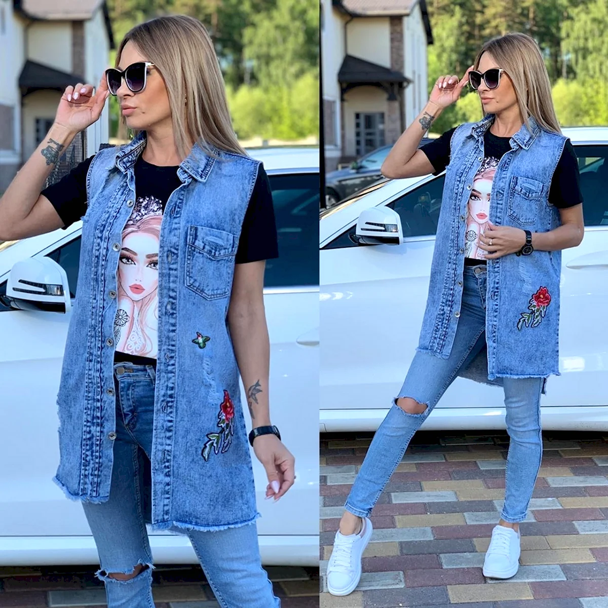 Джинсовый кардиган