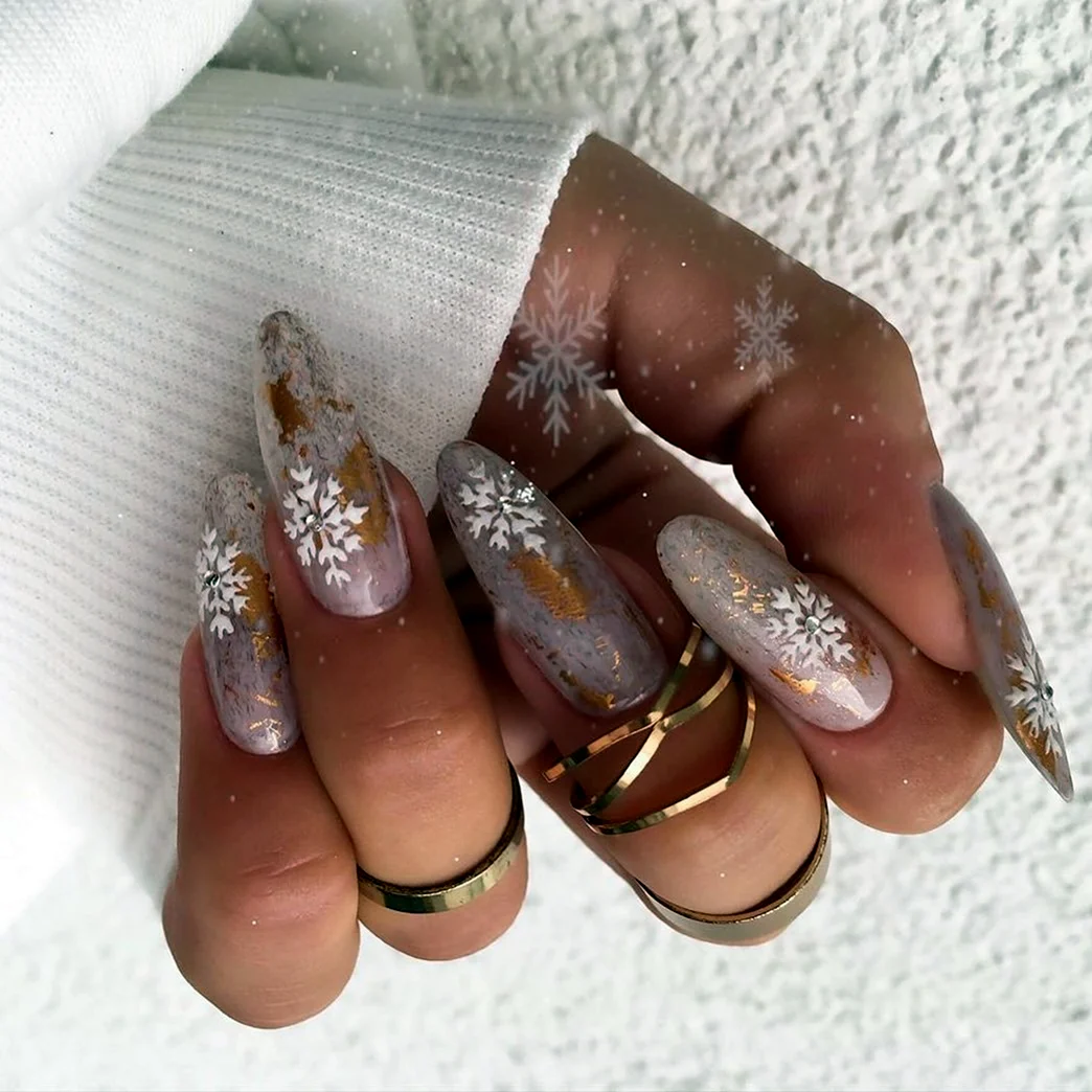 Красивые ногти 2022 зима