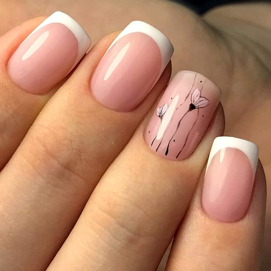 Нежный маникюр