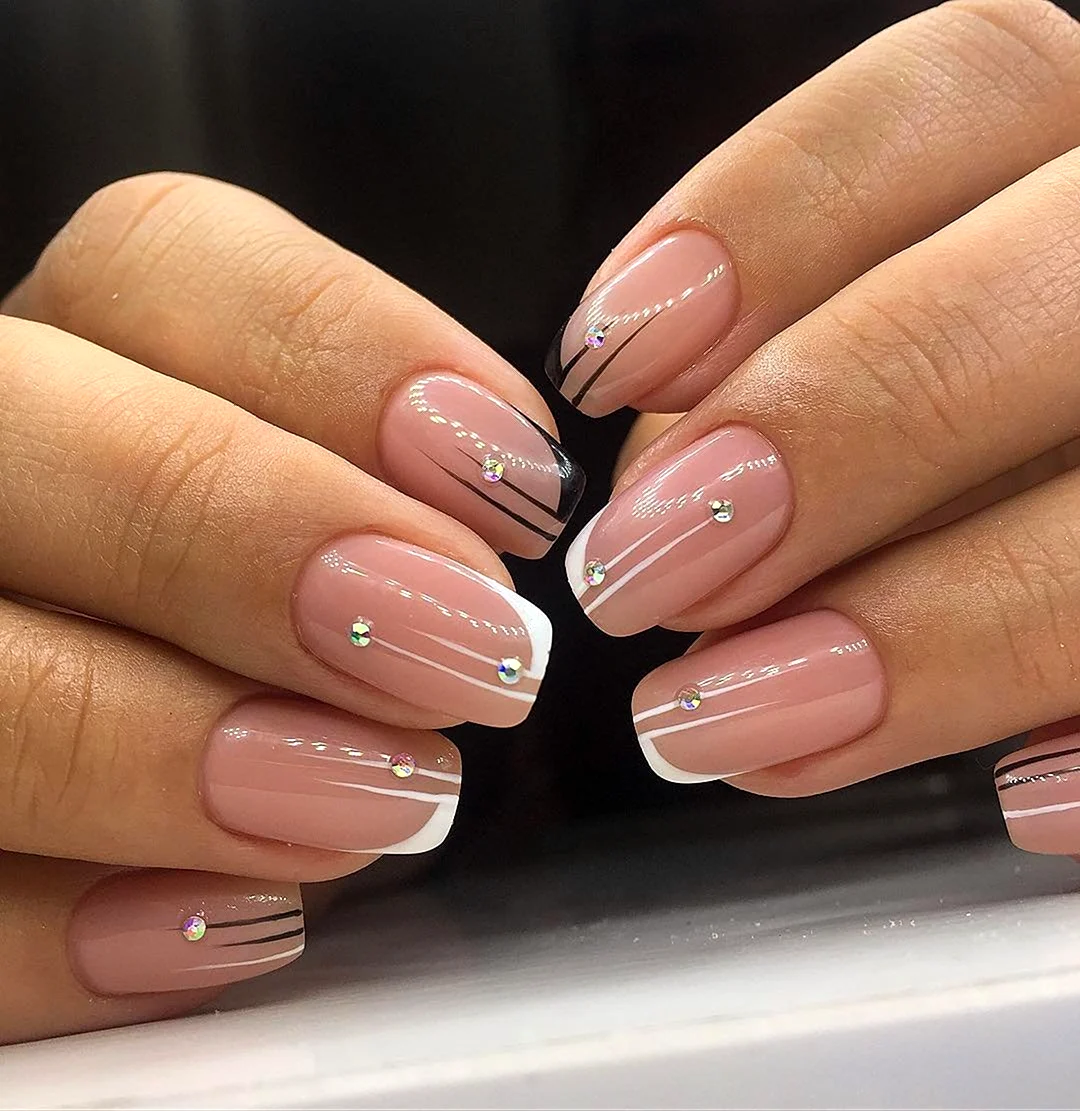 Френч нюдовых оттенков