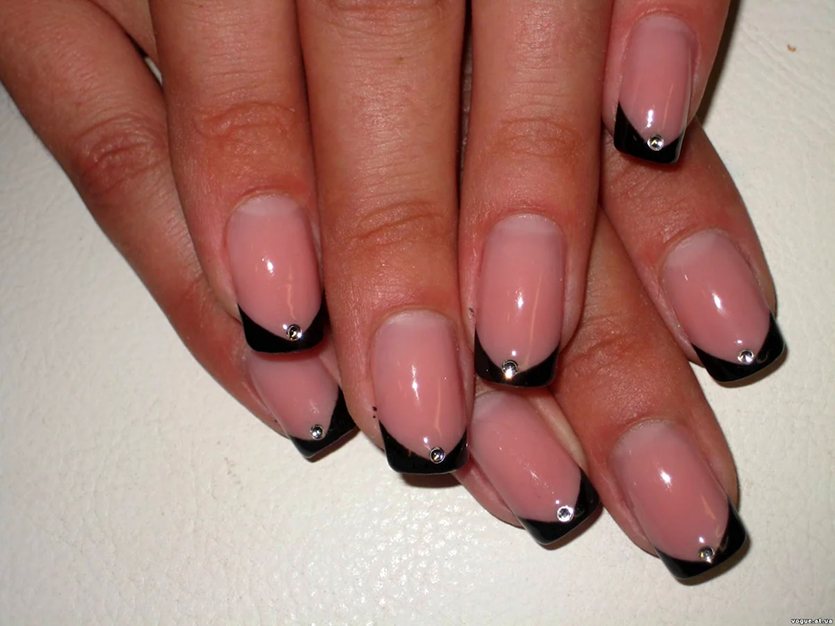 Черный угловой френч