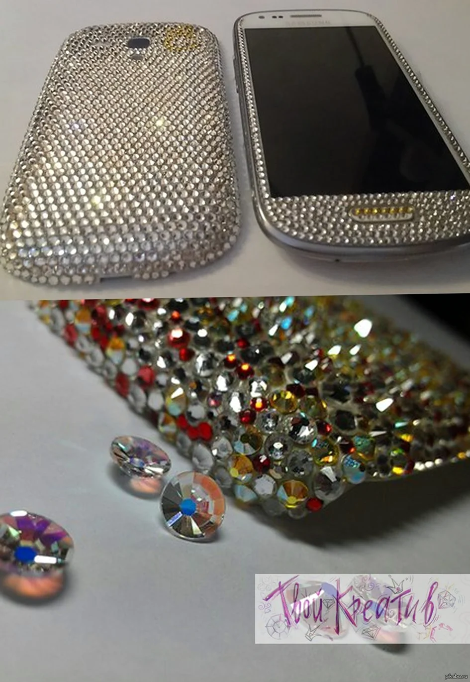 Инкрустация камнями Сваровски
