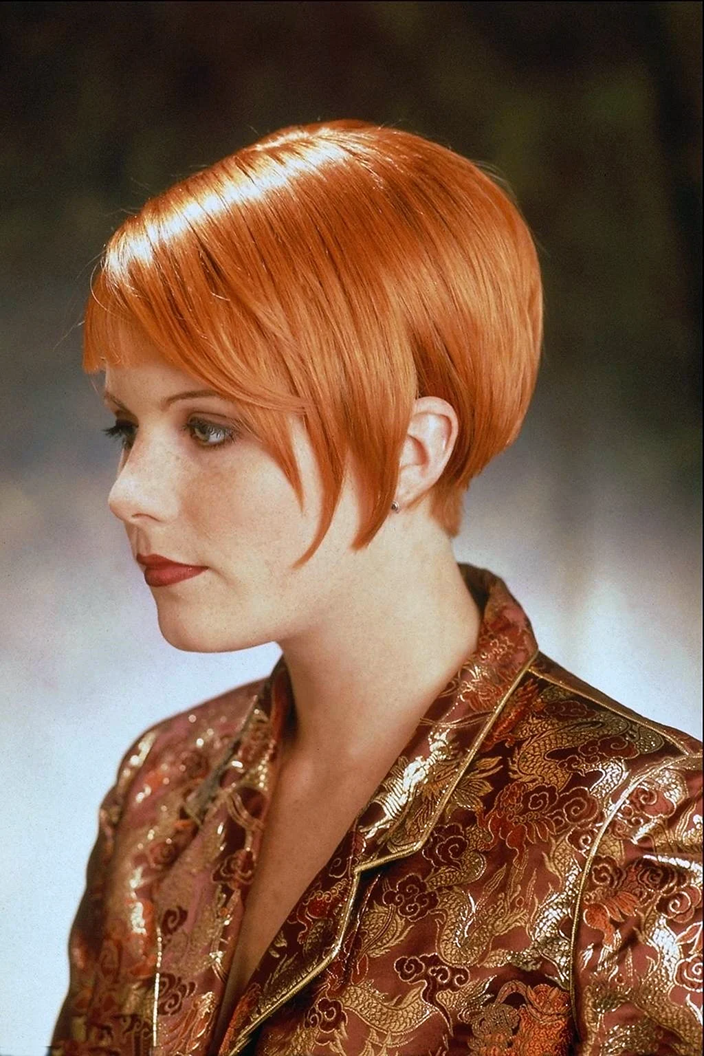 Короткие рыжие волосы