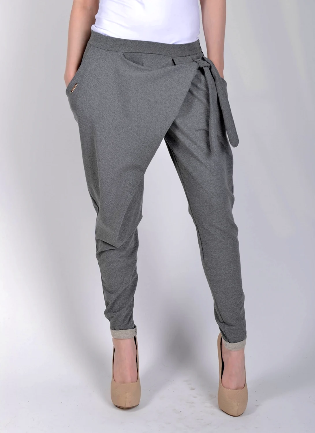 Брюки с запахом женские