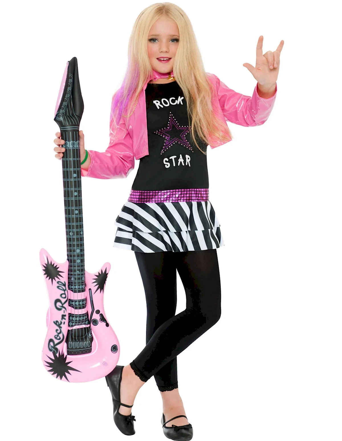 Костюм в стиле рок для девочки