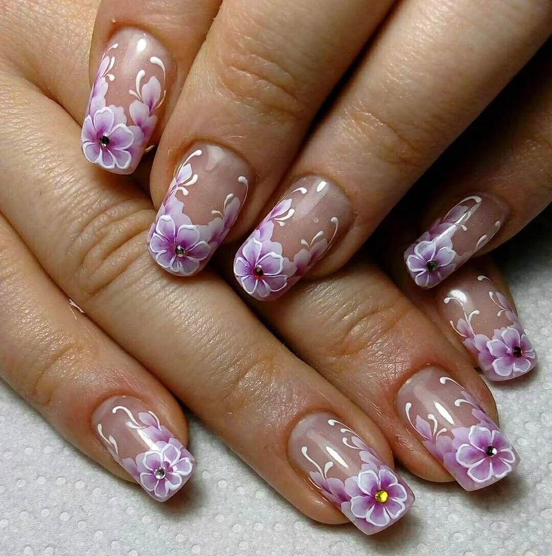 Френч с цветами