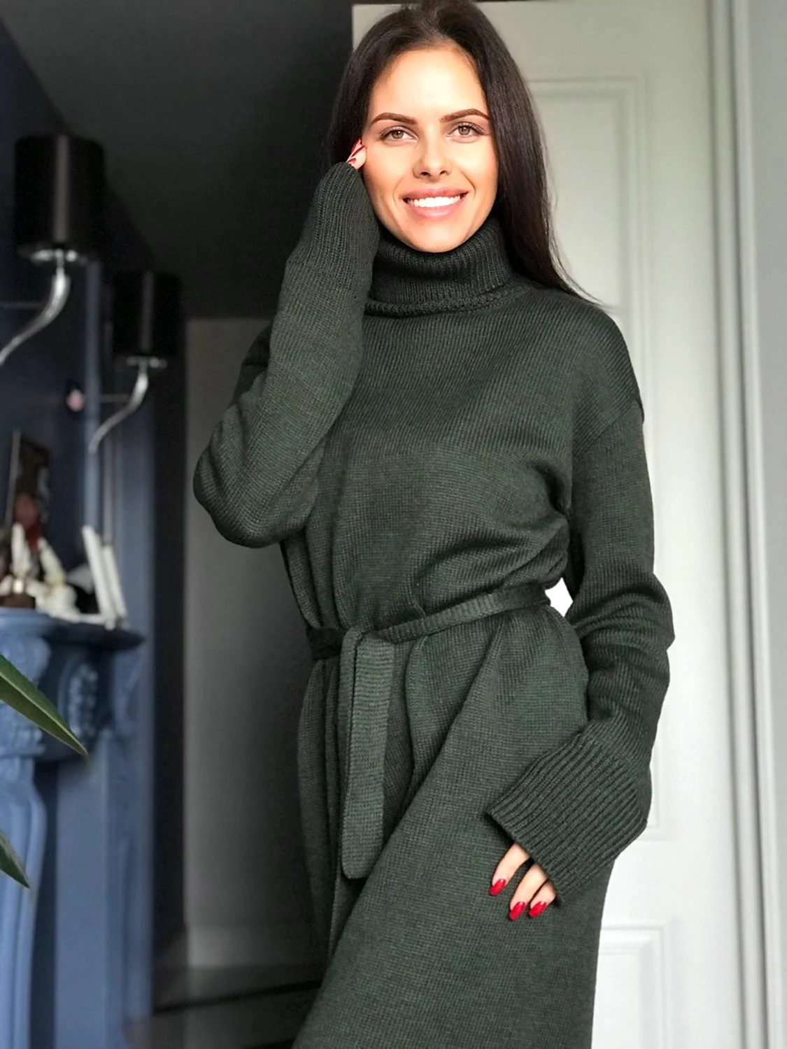 Шерстяное платье