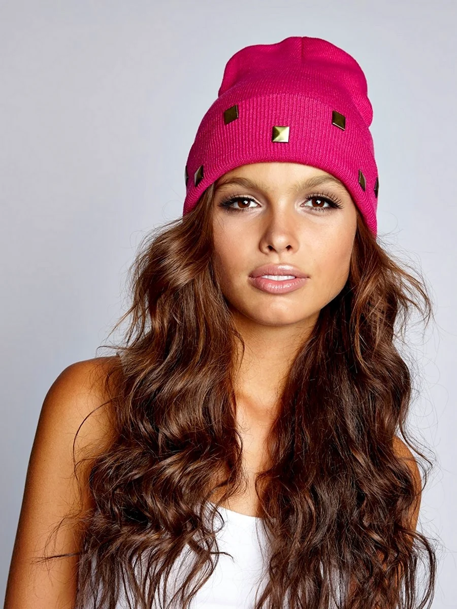 Шапка бини фуксия