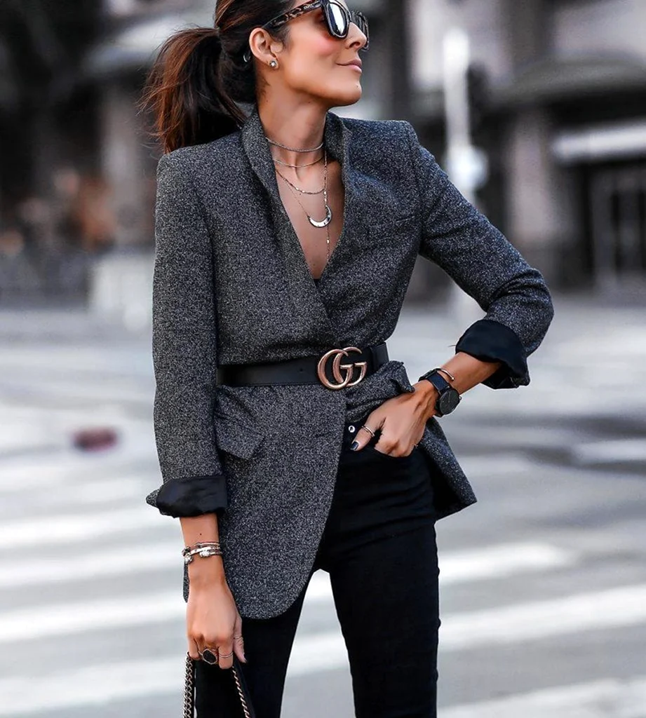 Шерстяной пиджак женский