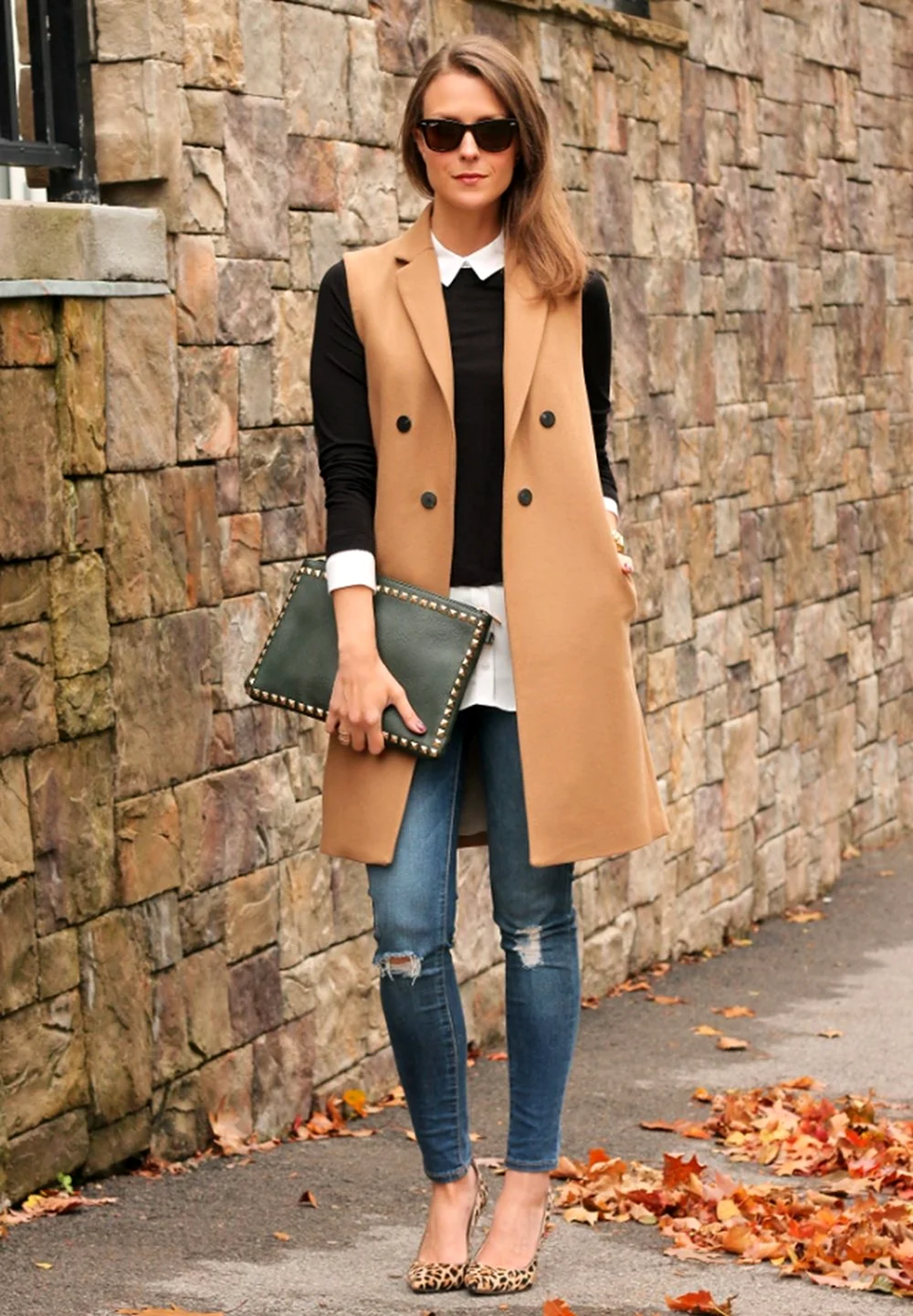 Пальто без рукавов