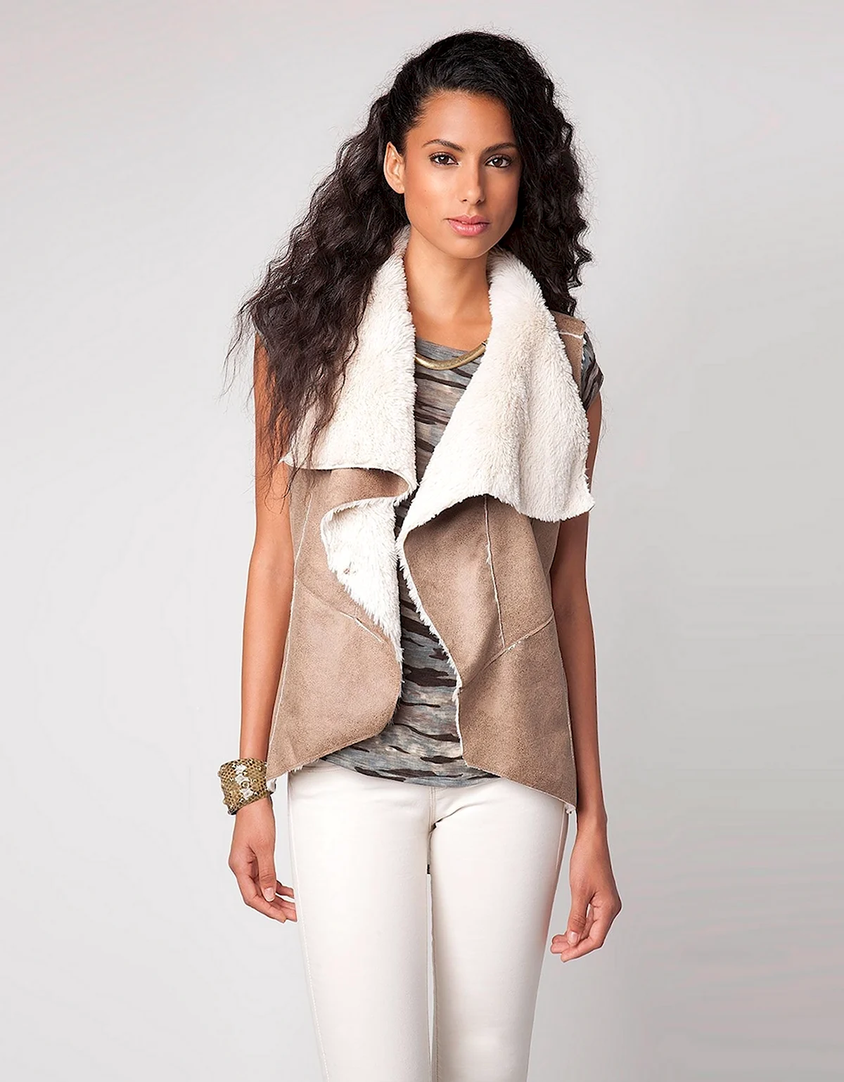 Меховой жилет бершка