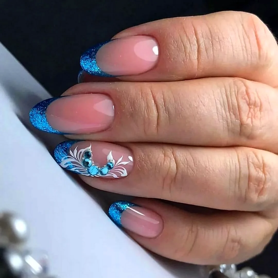 Выкладной френч голубой