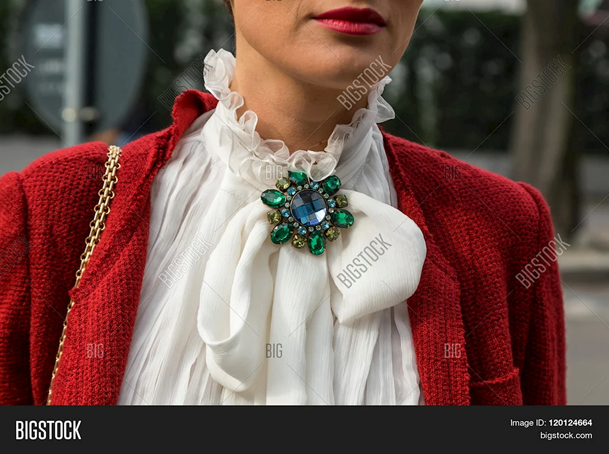 Образы с брошками