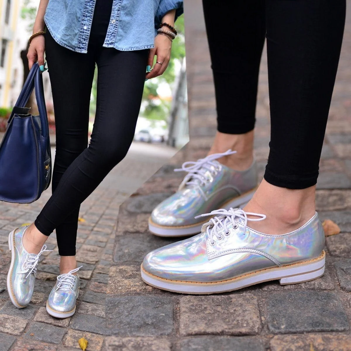 Кроссовки оксфорды женские