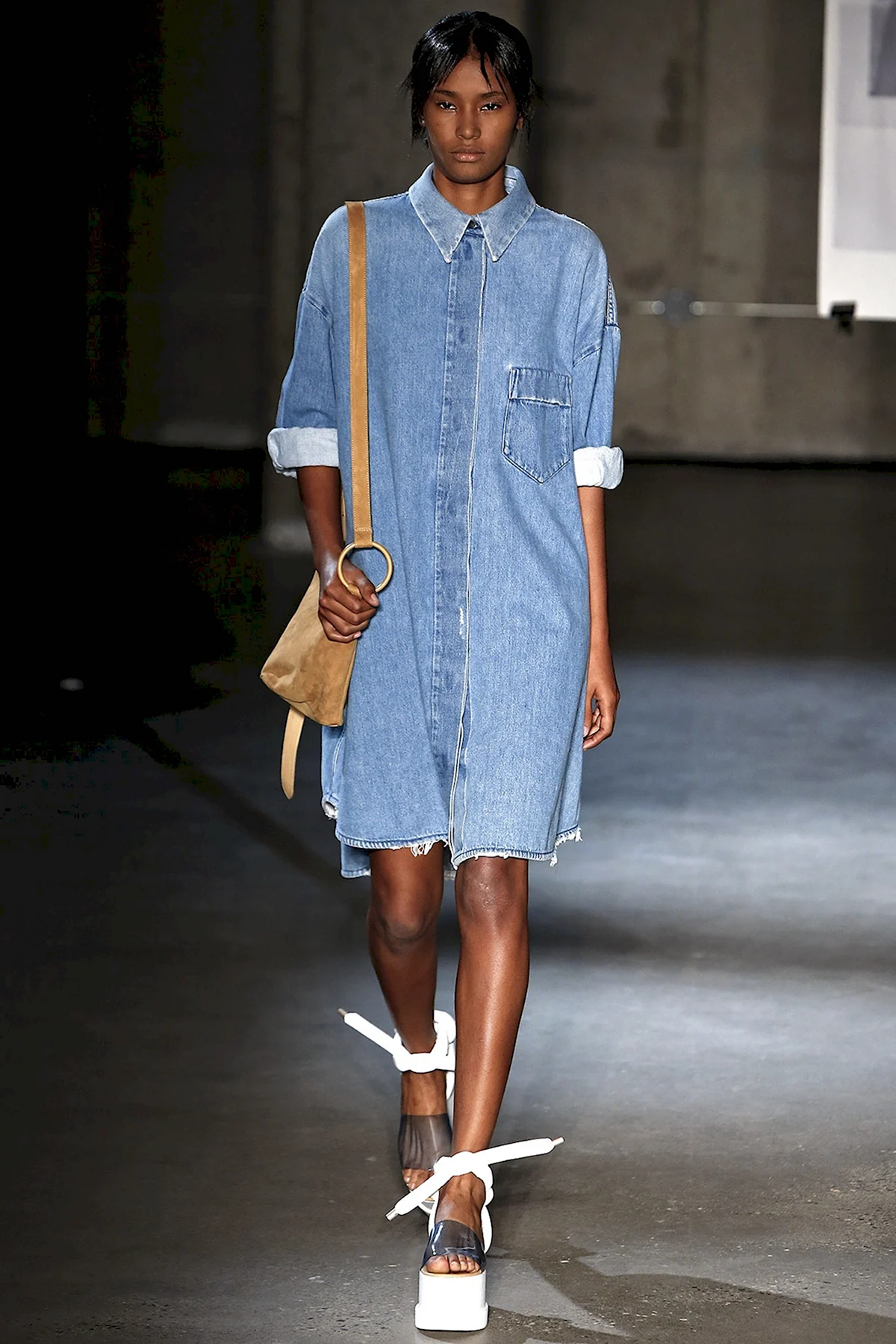 Maison Martin Margiela платье рубашка джинсовая