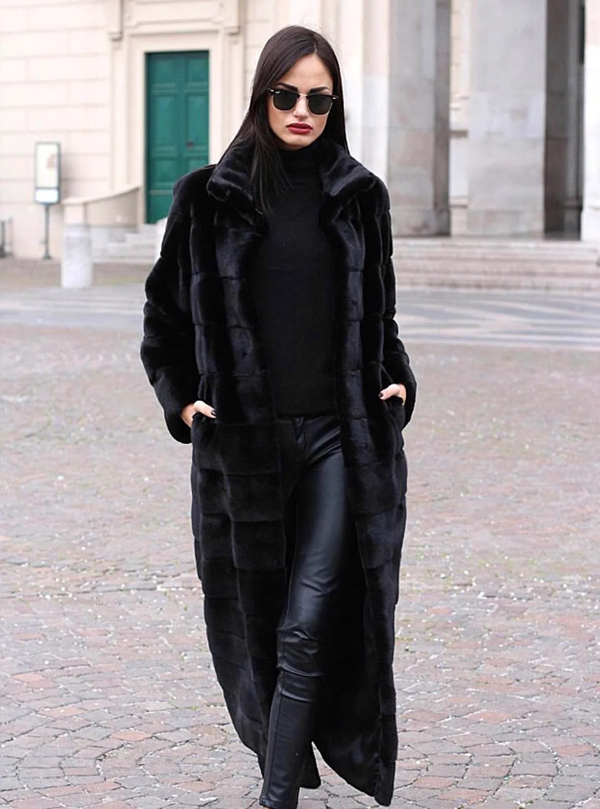 Норковая шуба Street Style