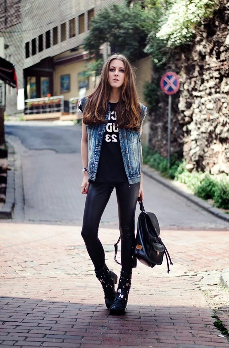 Рок стиль в одежде для девушек