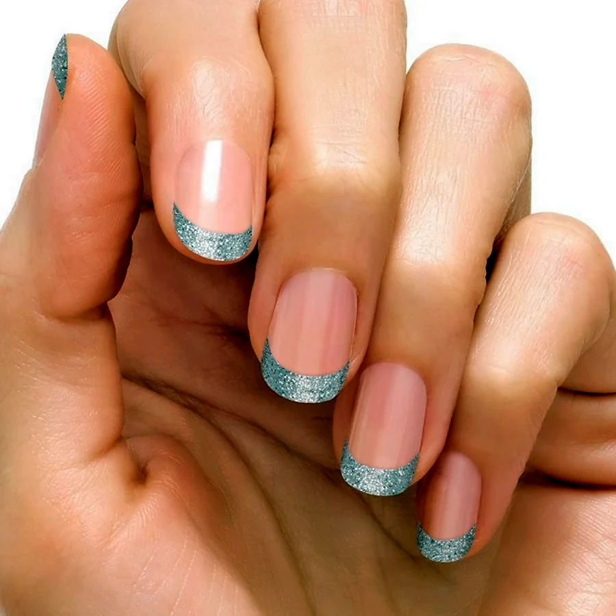 Маникюр френч на прозрачной основе