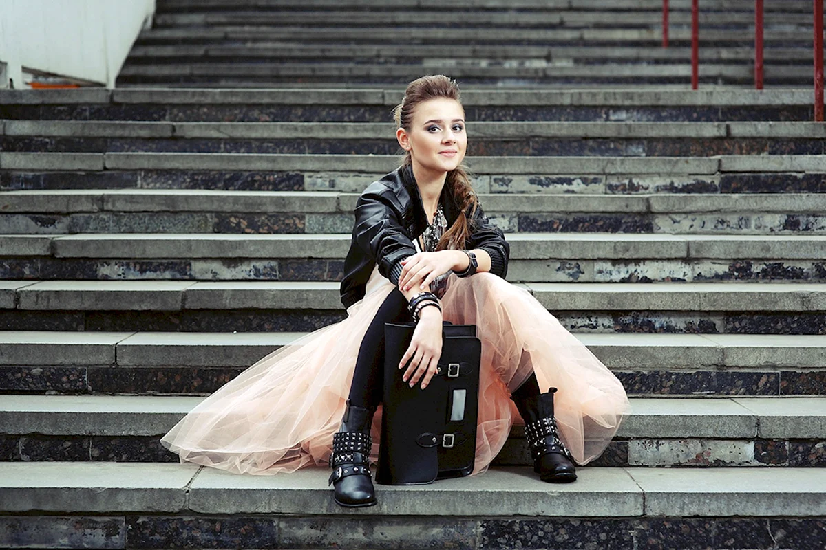 Свадебный наряд в стиле рок