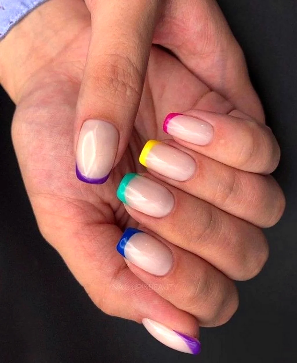 Разноцветный френч