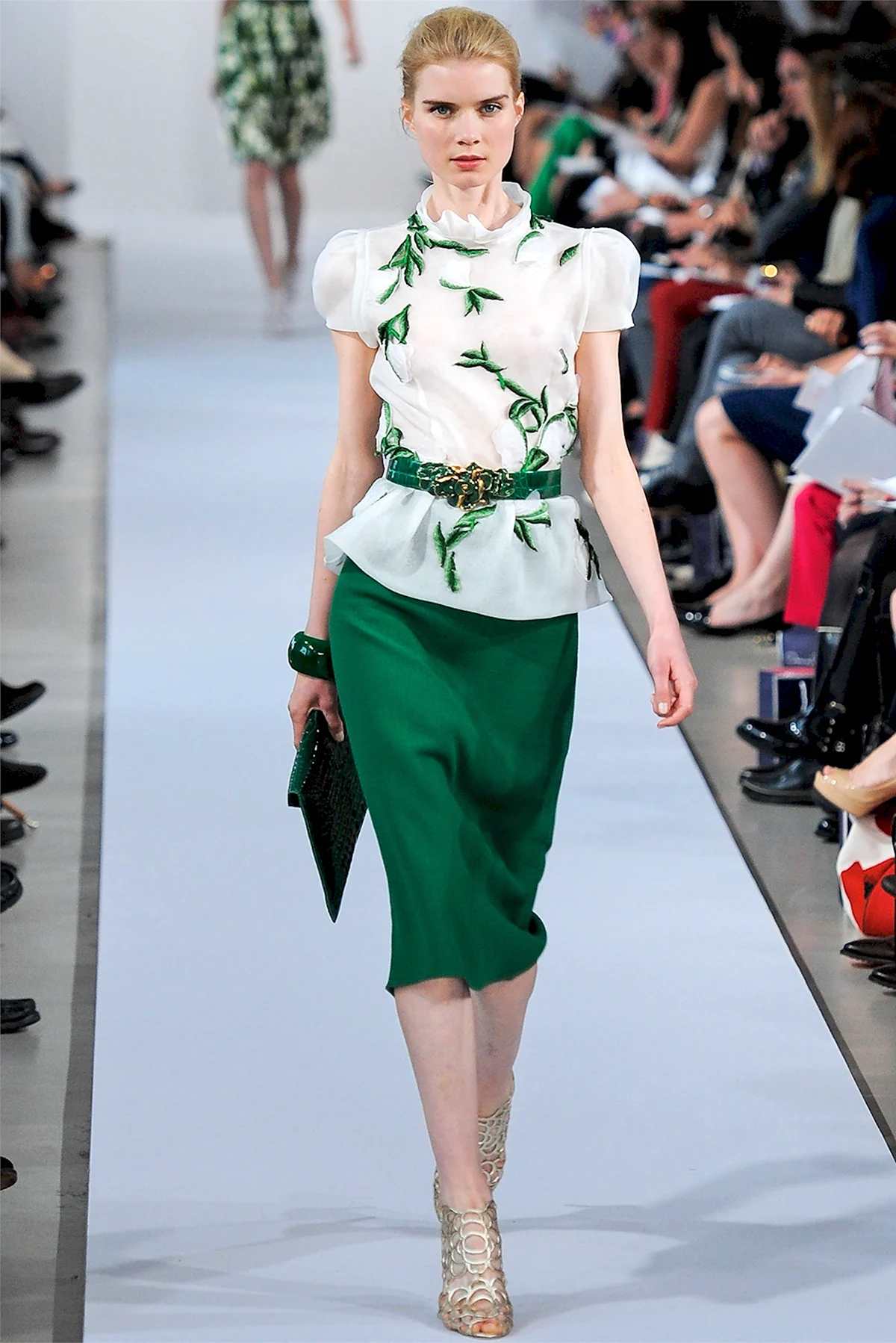 Оскар де ла рента зеленая блузка