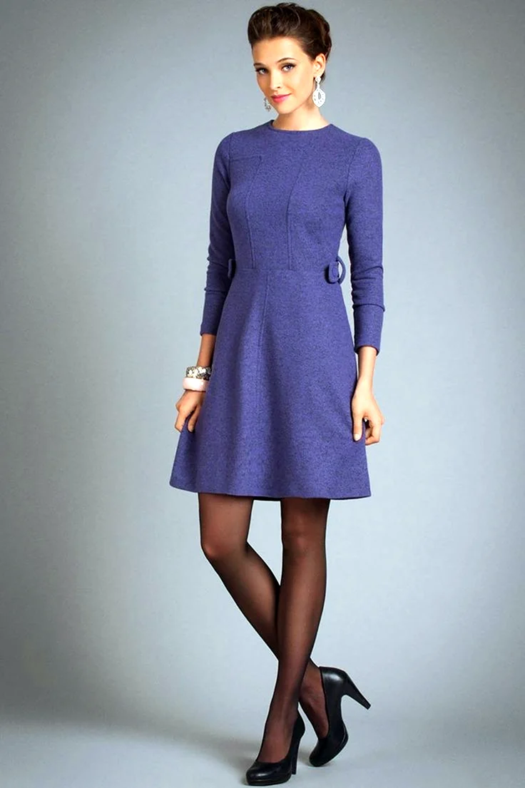 Шерстяное платье