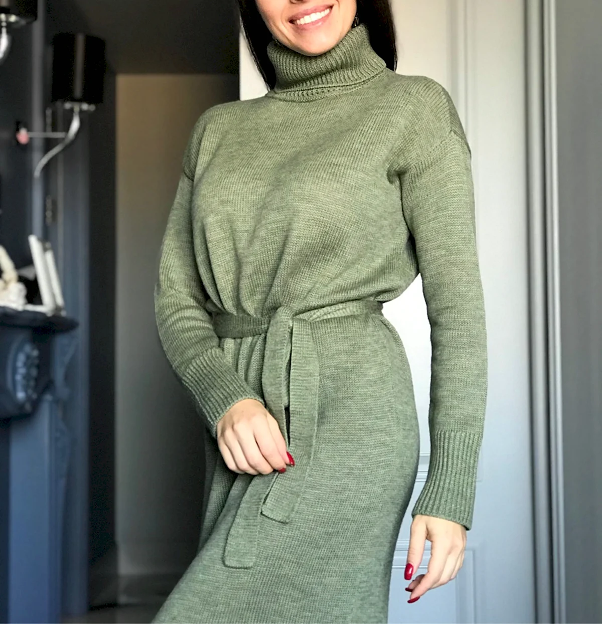 Платье трикотажное