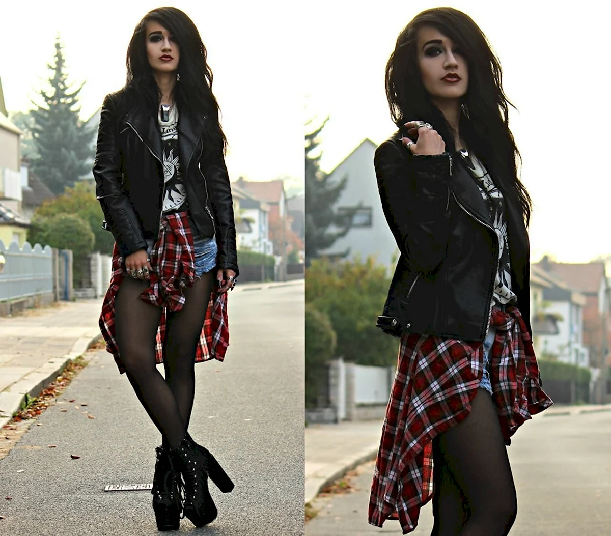 Аутфиты в стиле гранж