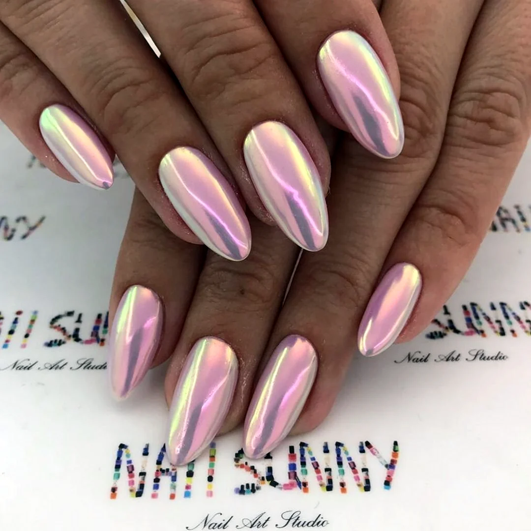 Розовая втирка для ногтей