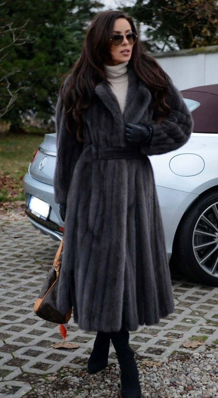 Стрит стайл 2021 шуба норка