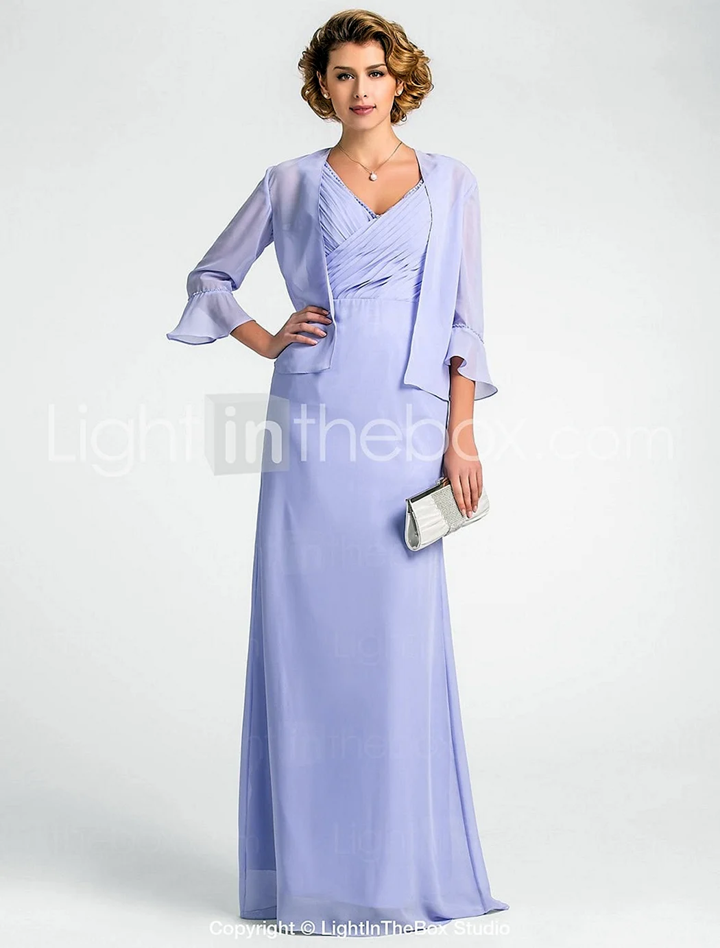 Платье в пол для мамы невесты