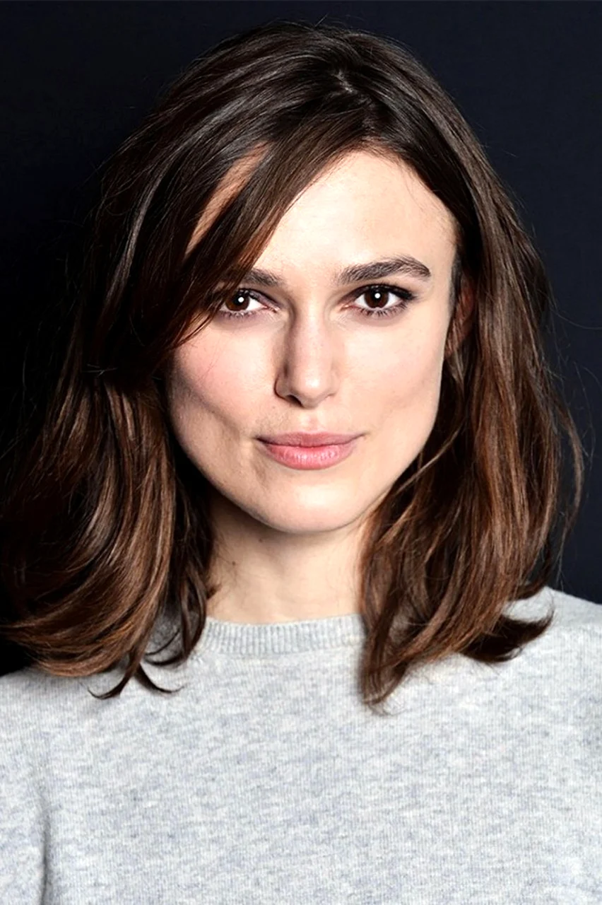 Кира Найтли средние волосы