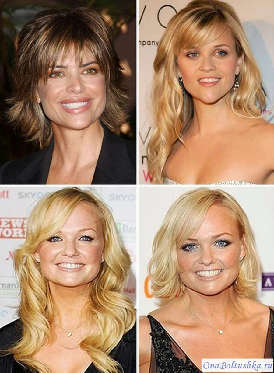 Стрижки для квадратного лица фото до и после