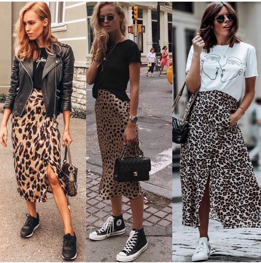 Образ с леопардовой юбкой