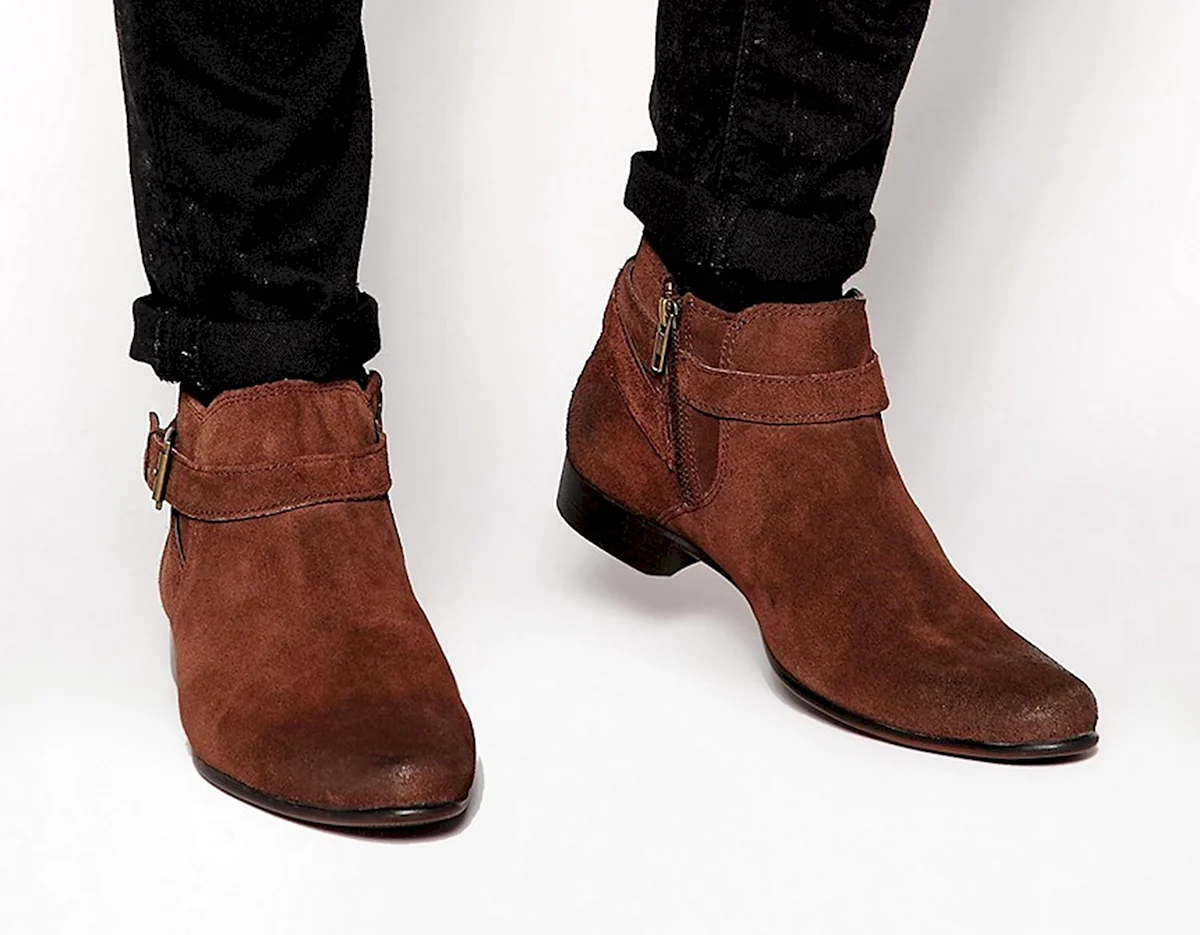 Замшевые казаки Челси мужские