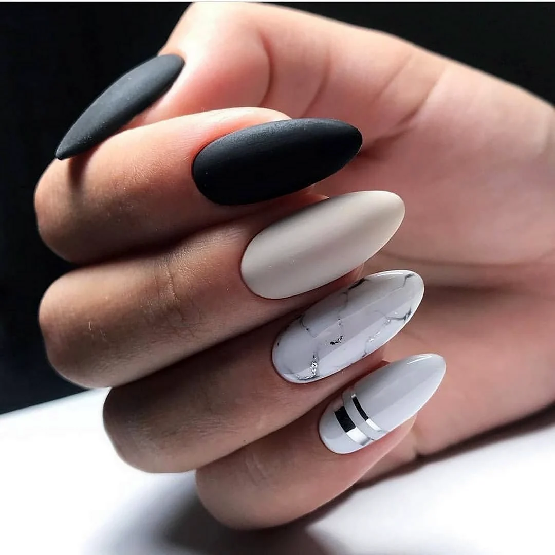 Маникюр адна длинные ногти