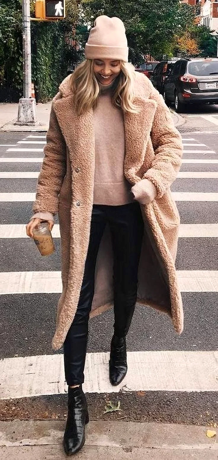 Teddy Bear шуба Street Style
