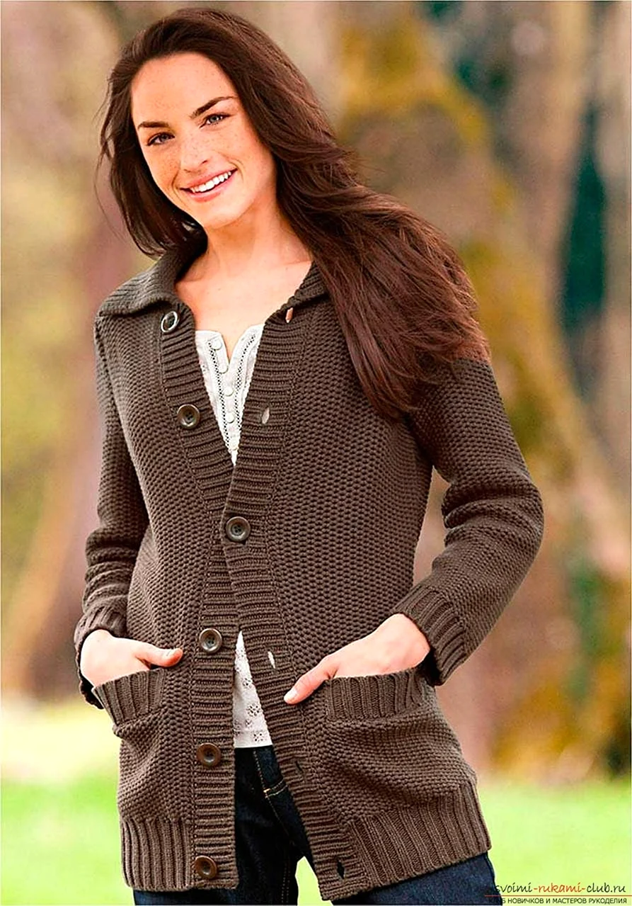 Вязаные кофты женские