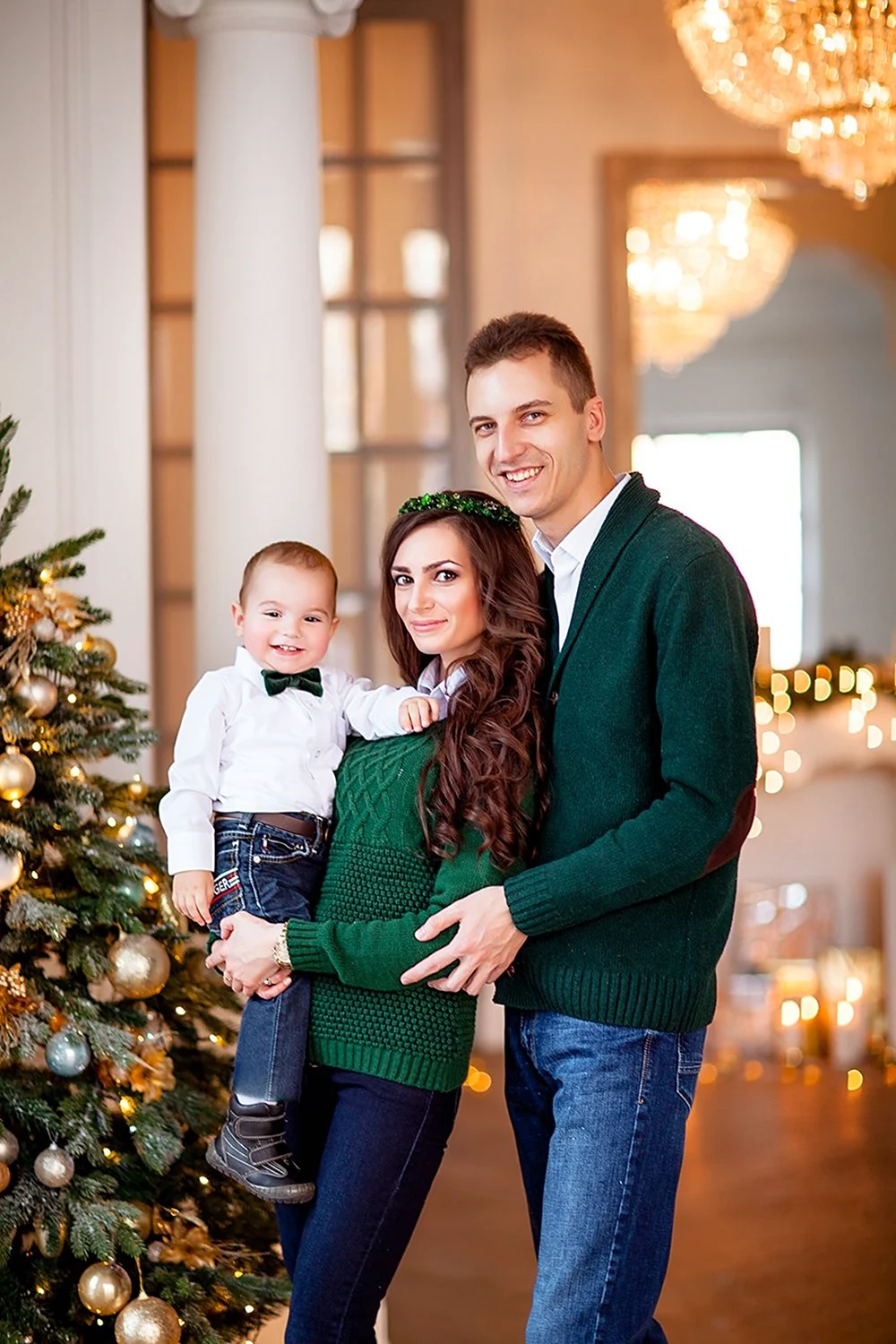Новогодняя фотосессия семейная