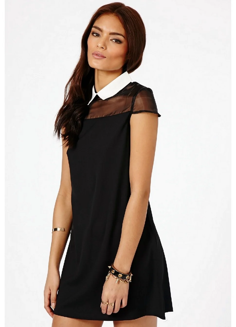 Платье с воротником