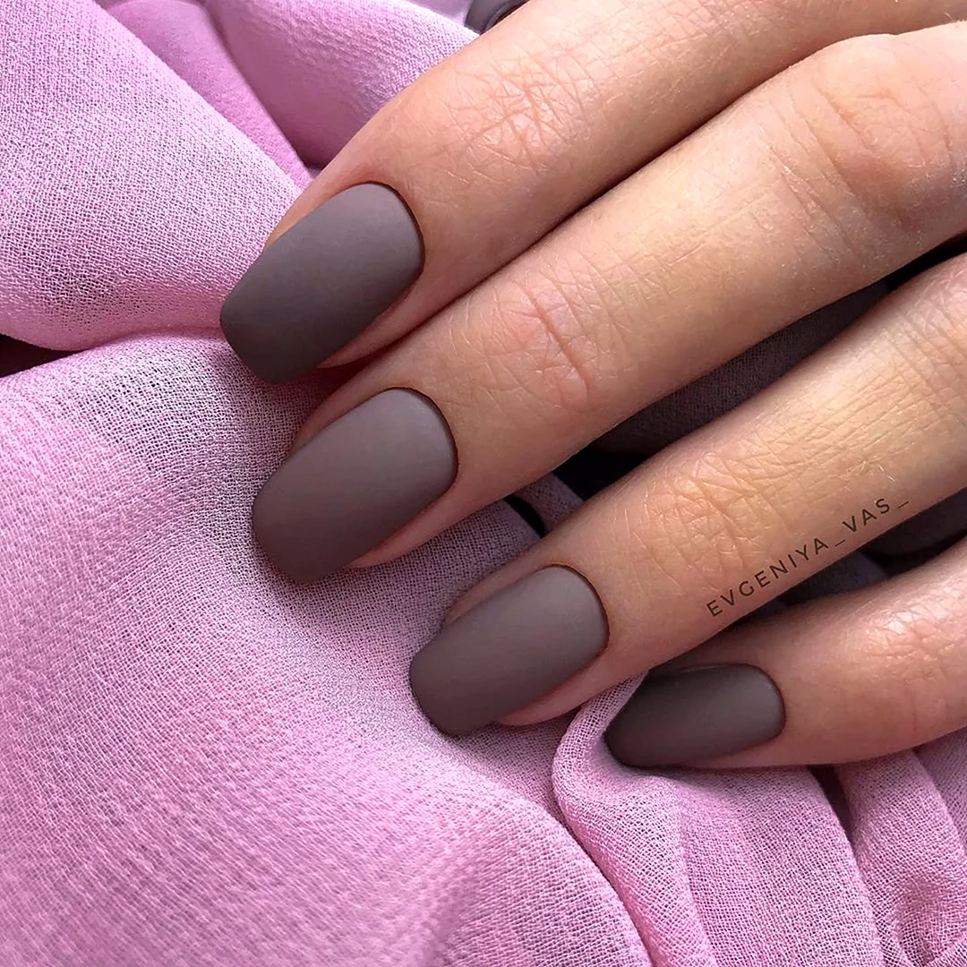 Ногти однотонные