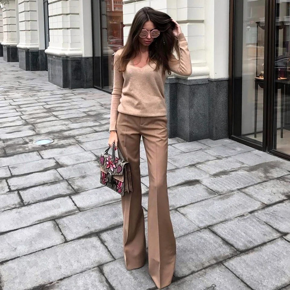 Образ с брюками клеш