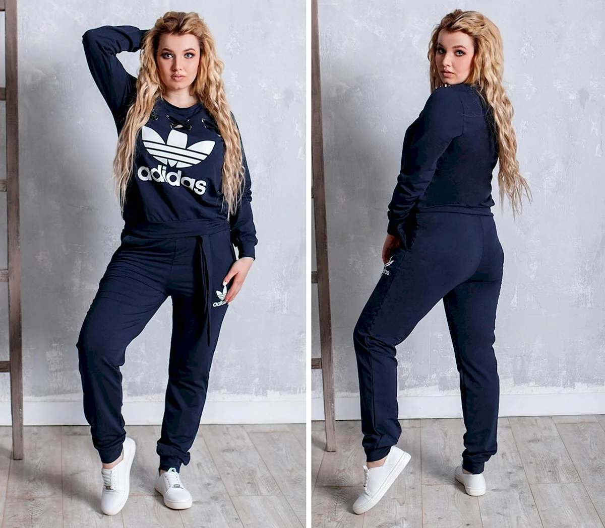 Спортивный трикотажный костюм большие Размеры Brooklyn Gin тк585