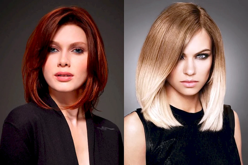 Стрижки женские на средние волосы без челки