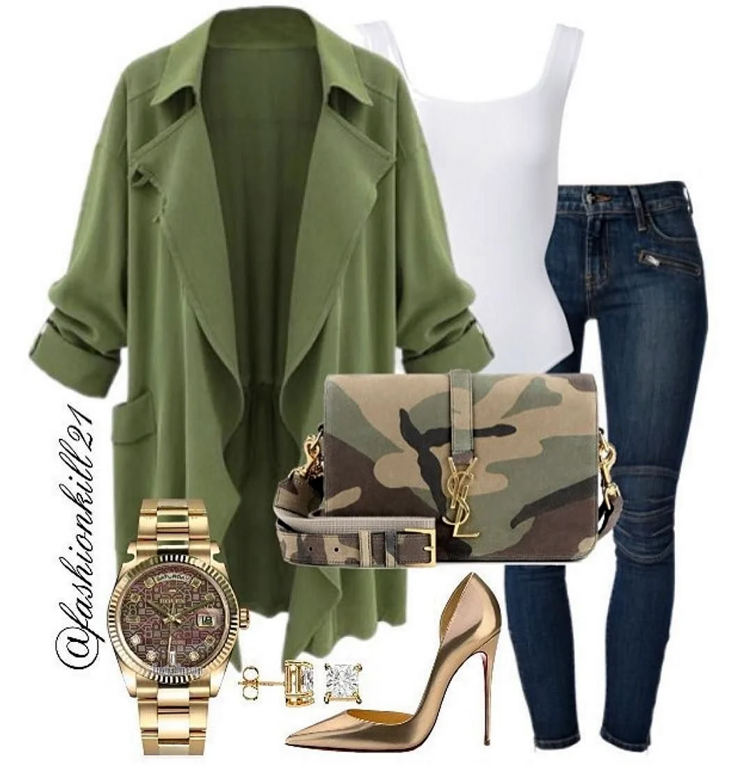 Луки в стиле милитари