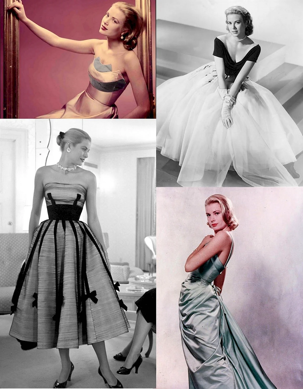 Грейс Келли в черном платье