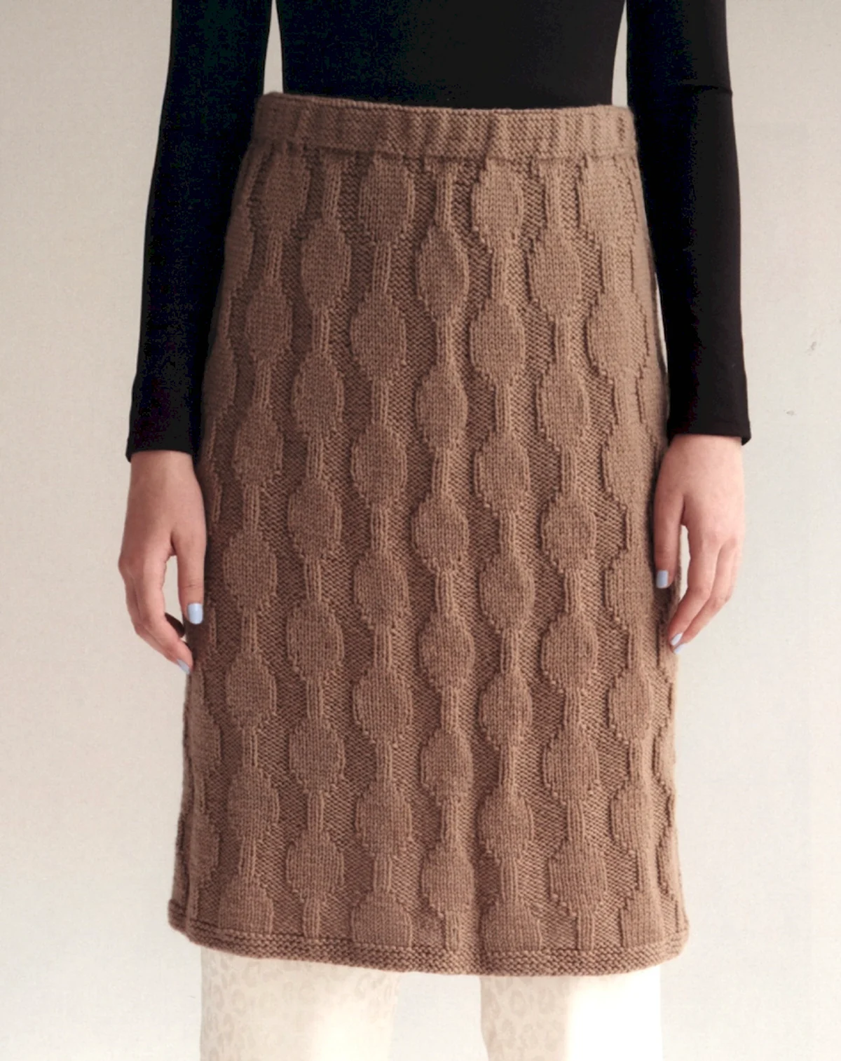 Теплые вязаные юбки