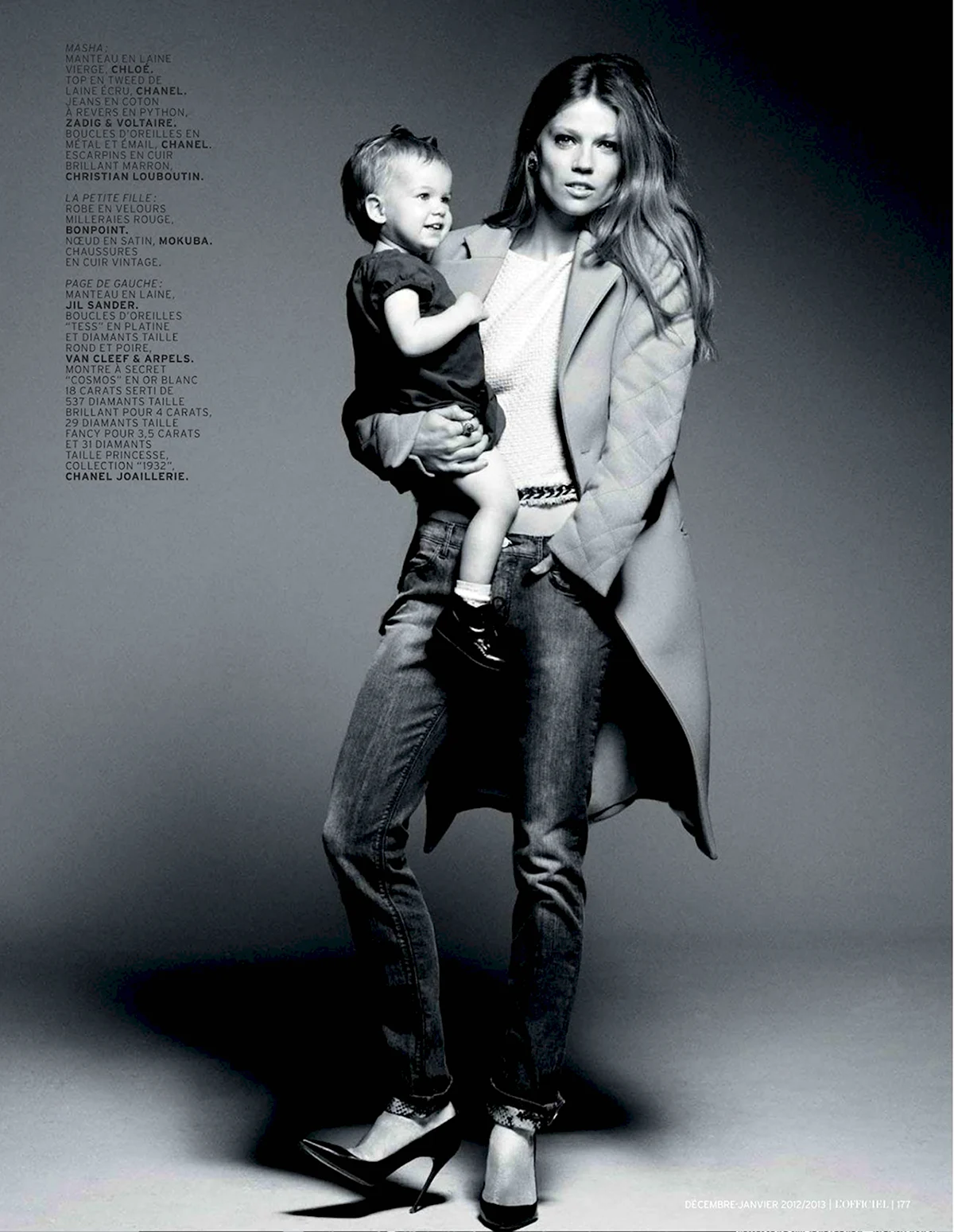 Стильная фотосессия с малышом в студии